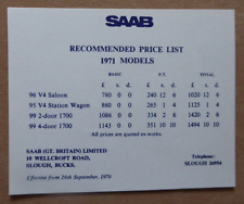 1970 saab range for sale  Shipping to Ireland