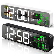 Interface USB LED relógio de parede digital temperatura data dia exibição alarme duplo comprar usado  Enviando para Brazil