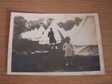 Usado, Foto de acampamento militar vintage soldado e criança fora tendas uniforme do exército comprar usado  Enviando para Brazil