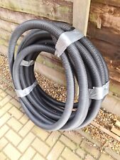 Perforated Land Drain Pipe 60mm x 25 meter Coil Land Drainage 25m Flexible Black for sale  STOKE-ON-TRENT