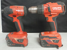 Hilti SF 6H-A22 1/2" 22V Hammer Drill & SID 4-A22 22V Impact Driver W/2 5.2 BATT for sale  Shipping to South Africa