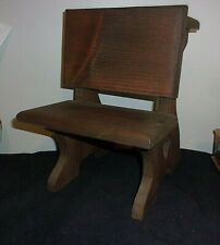 Solid, Sturdy, Heavy Weight, Vintage Wood Doll/Bear 12" Bench/Chair/Desk NICE for sale  Shipping to South Africa
