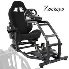 Zootopo Sim Cockpit Racing Wheel Stand z czarnym siedziskiem pasuje do Logitech na sprzedaż  Wysyłka do Poland