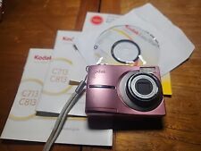 Câmera Digital Kodak EasyShare C713 7.0MP Rosa, Testada Funcionando com Papelada  comprar usado  Enviando para Brazil
