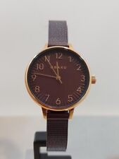 Ladies Obaku Ark Lille Walnut Watch for sale  Shipping to South Africa