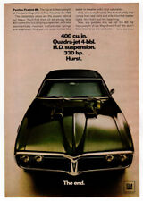 1968 Pontiac Firebird 400 Vintage de anúncio de impressão original | Muscle Car Foto nos 330 Hp comprar usado  Enviando para Brazil