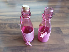 Deko flaschen pink gebraucht kaufen  Hamburg