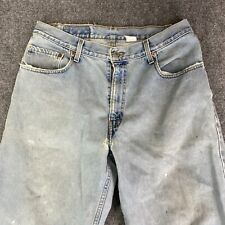 Jeans jeans masculino 560 Levi's W34 x L32 branco lavagem leve perna reta ajuste relaxado comprar usado  Enviando para Brazil