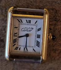 Relógio de pulso antigo Cartier banhado a ouro 18K comprar usado  Enviando para Brazil