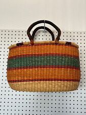 Multicolor woven basket for sale  Collinsville