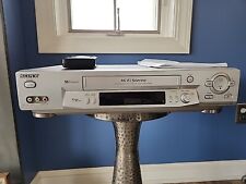 Sony SLV-N81 Hi-Fi Estéreo VHS VCR Video Cassette Reproductor Grabadora Plateado Sin Reserva , usado segunda mano  Embacar hacia Argentina