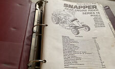 Snapper parts manuals for sale  Richmond