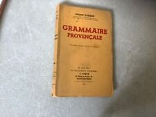 Grammaire provençale .durand. d'occasion  Eyguières