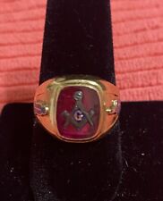 antique ruby mason mens ring  Size 11 for sale  Ponchatoula