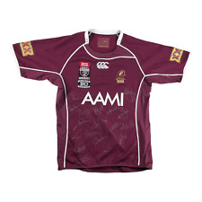 Used, Canterbury State of Origin Queensland Men's Jersey XXXX AAMI TEAM Rugby SIGNED for sale  Shipping to South Africa