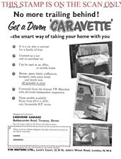 VW Volkswagen CARAVETTE Microbus Camper Van ADVERT (2) 1959 Print Ad 704/135xxx for sale  Shipping to South Africa