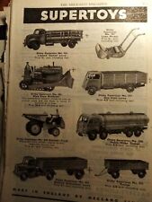 Kvc8 Ephemera 1949 advert dinky supertoys tanker trailer lorry for sale  LEICESTER
