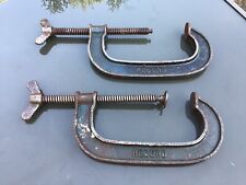 2 VINTAGE RECORD 9” G CLAMPS for sale  Shipping to South Africa