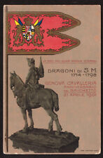 Cartolina dragoni 1714 usato  Genova