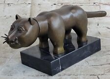 Incrível Escultura Bronze Arte Fernando Botero "O Gato De Botero" exclusivo Gol comprar usado  Enviando para Brazil