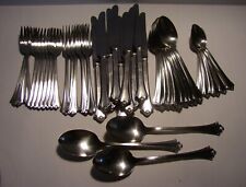 47 PC Oneida Deluxe ANTICIPATION Stainless Dinner Knives Forks Spoons Serving PC for sale  Shipping to South Africa