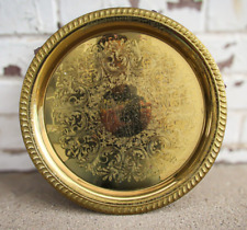 Round brass etched for sale  El Paso