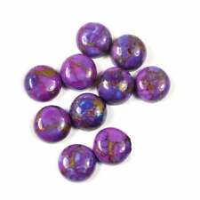 Naturale Viola Rame Turchese Sfuso Gemme 16MM A 20MM Rotondo Cabochon comprar usado  Enviando para Brazil