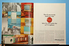 1965 Impressão Vendas AD Arte Publicidade PHILCO TV Rádio e Eletrodomésticos 2 páginas 13x20 comprar usado  Enviando para Brazil
