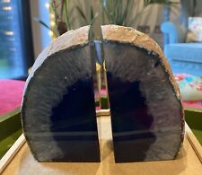 Agate geode bookends for sale  WOKING