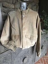 giubbotto pelle uomo beige usato  Olbia