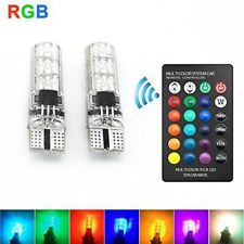 2 peças carro controle remoto T10 5050 6LED RGB luz de liberação lâmpadas de sílica gel comprar usado  Enviando para Brazil