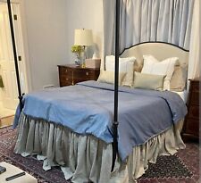 Falda de cama de lino polvo con volantes queen falda de cama King colcha de cama natural regalo segunda mano  Embacar hacia Argentina