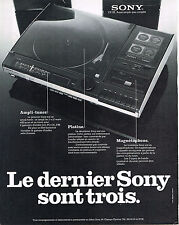 1976 sony advertisement d'occasion  Expédié en Belgium