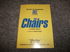 Chairs theatre programme for sale  LONDON