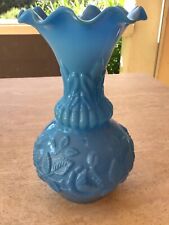 Vase bleu opaline d'occasion  Piolenc