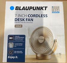 Ventilador de escritorio inalámbrico Blaupunkt de 7" - portátil y recargable segunda mano  Embacar hacia Mexico