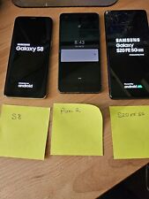 FOR PARTS Lot of 3 Android Phones - Samsung S20, S8 and Google Pixel 2, used for sale  Shipping to South Africa