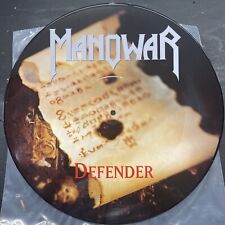 RARO 1993 Manowar Defender Picture Disc disco de metal LP vinil, usado comprar usado  Enviando para Brazil