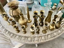 Used, Vintage Brass Vase Lot Of 19 for sale  Shipping to South Africa