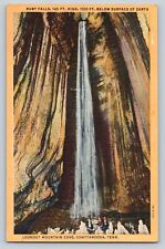 Cartão postal Ruby Falls Lookout Mountain Cave Chattanooga Tennessee Waterfall vintage C9 comprar usado  Enviando para Brazil