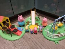 Usado, Juego de figuras de patio de recreo de juguetes Peppa Pig + 6 figuras de Emily Rebecca George  segunda mano  Embacar hacia Mexico