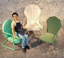 Conjunto de 3 cadeiras de ferro fundido escala 1/4 para bonecas comprar usado  Enviando para Brazil