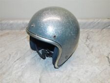 Capacete de snowmobile/motocicleta vintage prata floco de metal Arthur Fulmer rosto aberto comprar usado  Enviando para Brazil