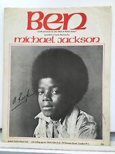 Partitura rara original vintage 1972 EUA #1 - Ben - Michael Jackson comprar usado  Enviando para Brazil