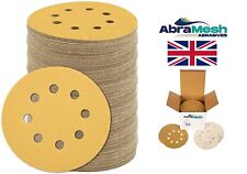 ABRAMESH SANDING DISCS 125MM 8 HOLE 5 INCH VELCR HOOK AND LOOP 40 - 800 GRIT for sale  Shipping to South Africa