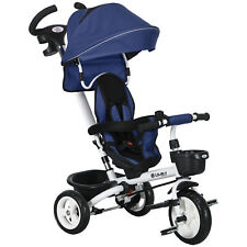 Trike HOMCOM 6 em 1 para criança de 1 a 5 anos com alça dos pais, azul escuro comprar usado  Enviando para Brazil