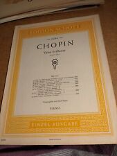 Chopin valse brillante gebraucht kaufen  Seeg