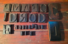 Caratteri tipografici legno usato  Cascina