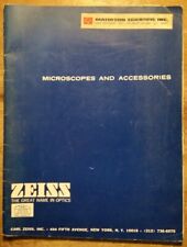 Carl Zeiss 1968 microscopios y accesorios óptico catálogo Nueva York Nueva York segunda mano  Embacar hacia Argentina