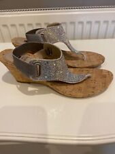 Blingy wedge sandals for sale  WARRINGTON